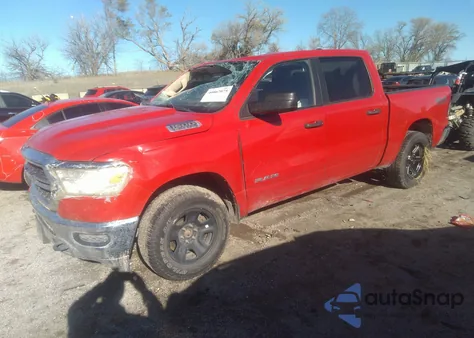 2021 Ram 1500 Tradesman 4X4 5'7 Box from USA, damaged, VIN 1C6SRFGT2MN644293